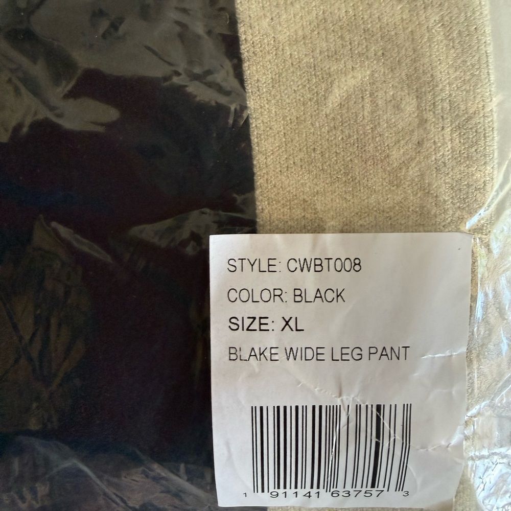 Spiritual Gangster Blake Wide Leg Pant Black XL NWT IN PACKAGE - Picture 9 of 10